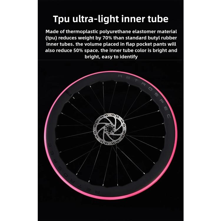 1Pcs Ultralight 28g Bike TPU Inner Tube 700X18 25 28 32 Road Bicycle TPU Material Tire 45mm/65mm/85mm Length French Valve