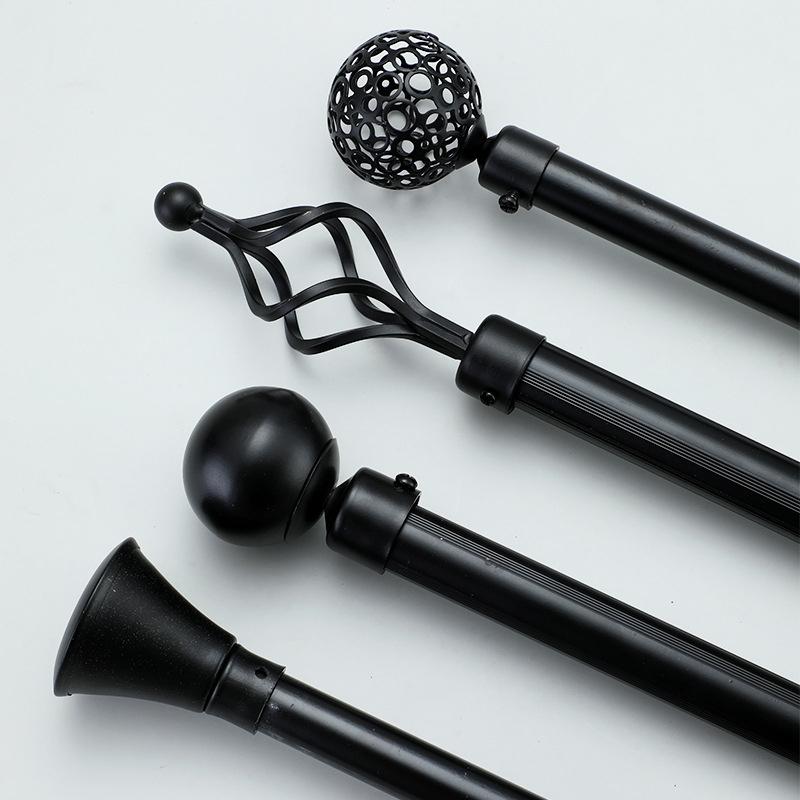 2Pcs Hollow Out Iron Curtain Rods Ends Caps Curtain Accessories Replacement Roman Curtain Rod Head Home Decoration