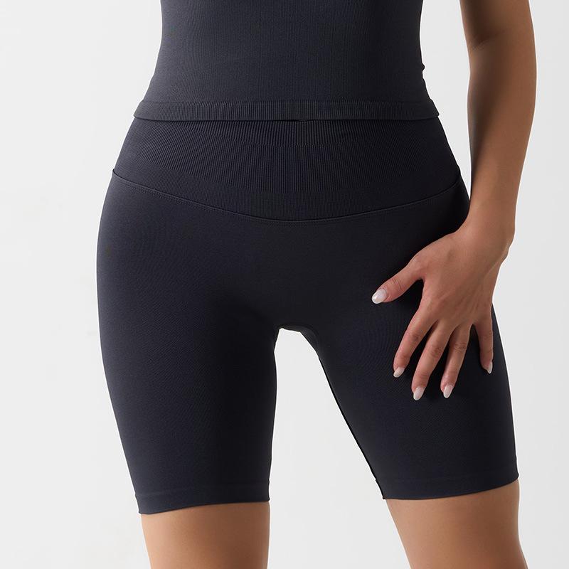 Seamless High-Waist Tummy Control Peach Lift Yoga Shorts