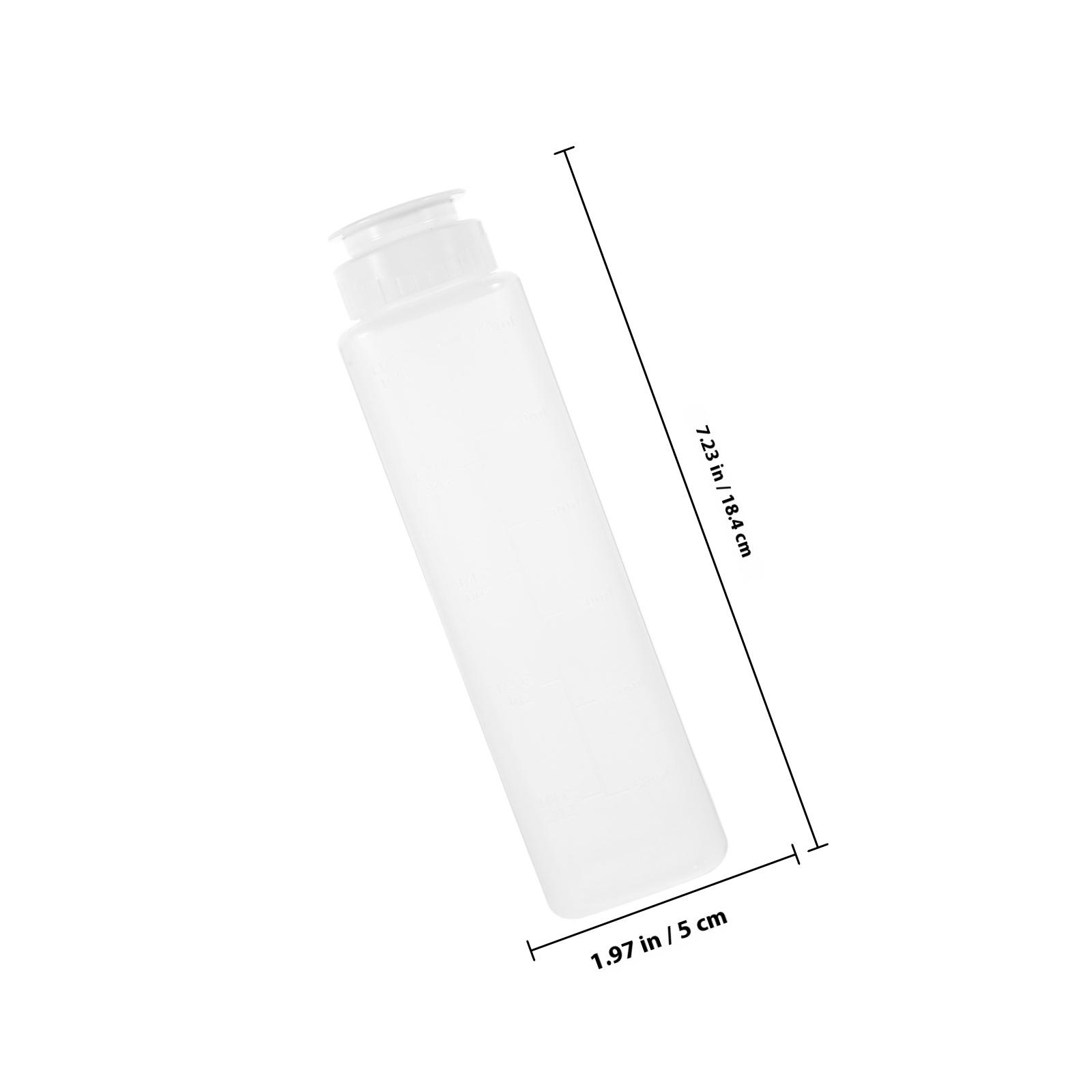 

Reusable Squeeze Oil Bottle with Graduated Scale Leak Proof Cap for Kitchen Cooking Oil Vinegar Sauce Dispenser Container