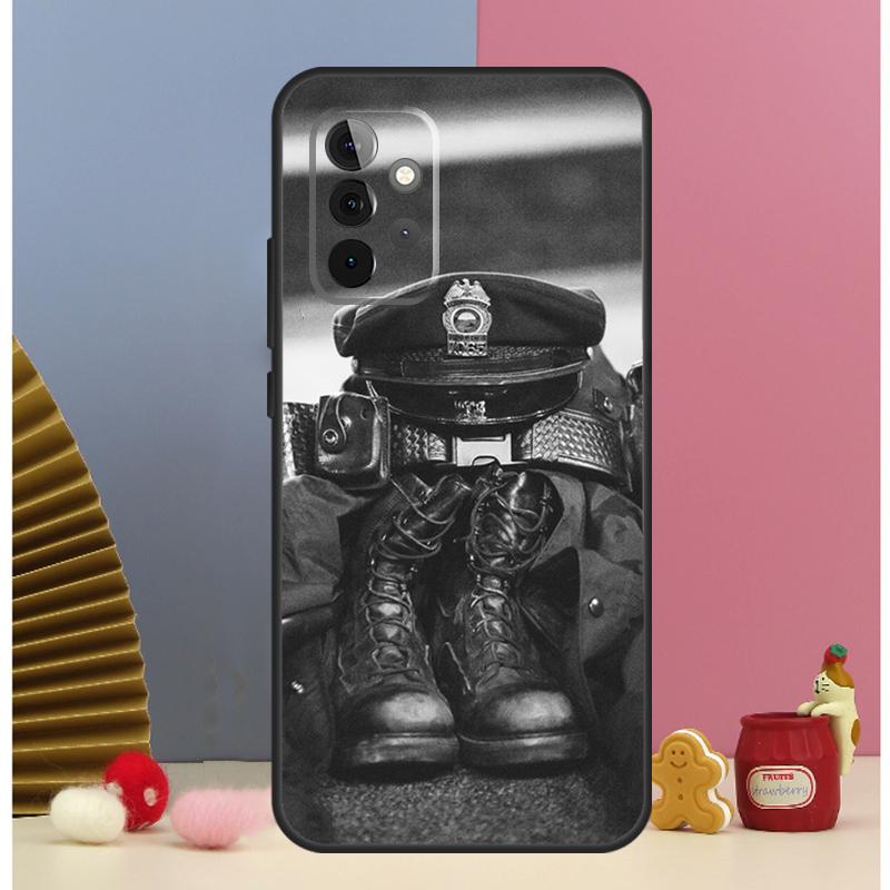 Police Symbol Case For Samsung Galaxy A56 A16 A26 A36 A13 A33 A53 A17 A54 A34 A14 A15 A35 A55 A52 A12 A32