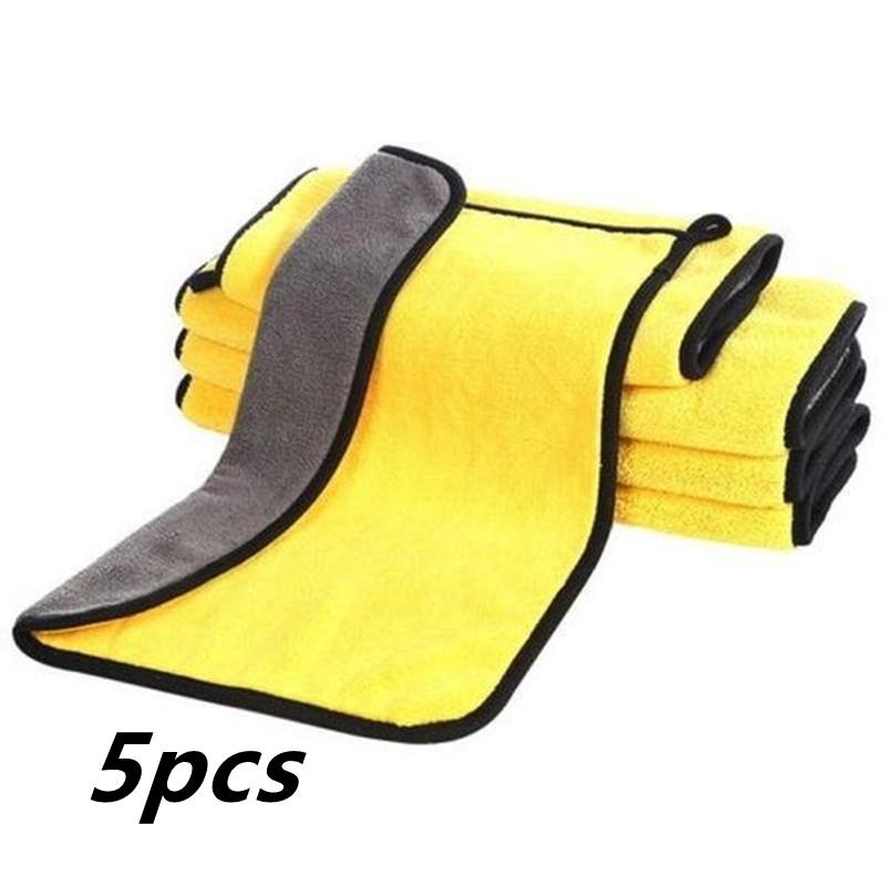 

5/10 шт., салфетка для чистки из микрофибры, высокая впитывающая способность, плюшевое полотенце высокой плотности, салфетка для мытья посуды, салфетка для чистки авто, стекло, быстросохнущее полотенце 5pcs