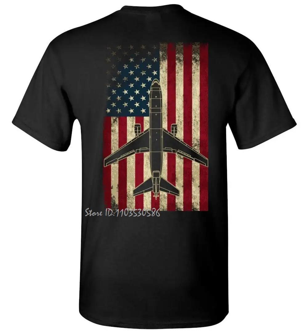 

Vintage American Flag KC-10 Extender Tanker Cotton Tshirt Summer Oversized T-shirt O-Neck Men s Clothing Unisex Tops Tees - M... 5XL різнокольоровий