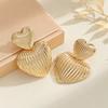 Striped Love Temperament Fashionable High-end Versatile Trendy Earrings