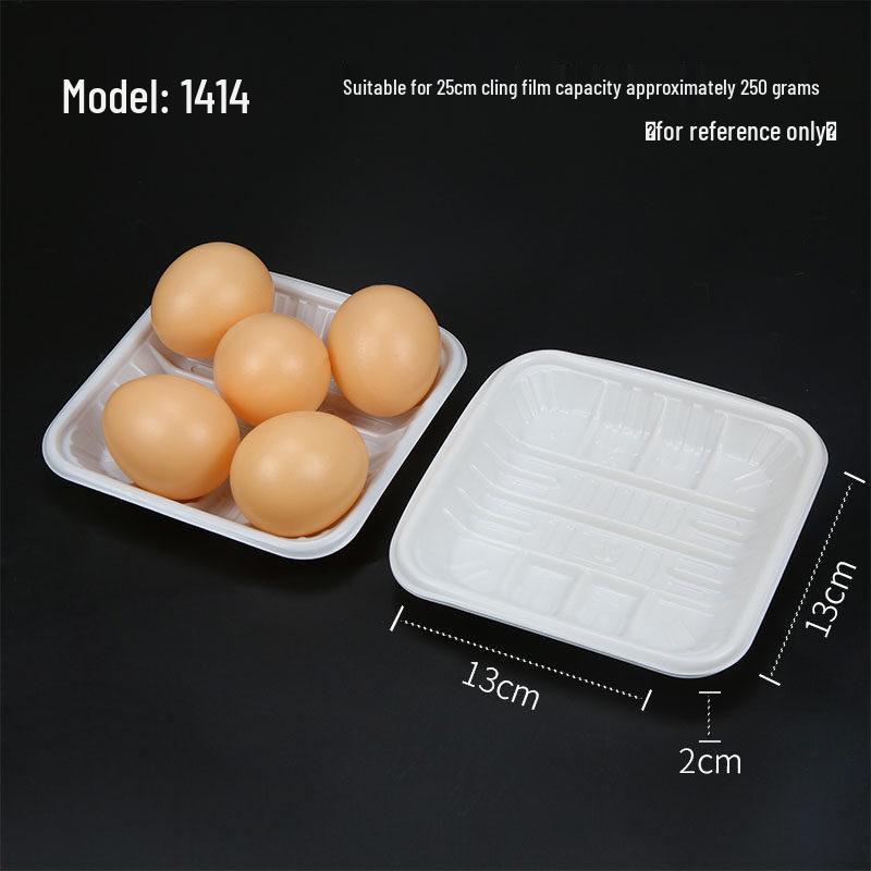 Black Disposable Rectangular Plastic Produce Tray 1912 for Fresh Food and Pork Packaging