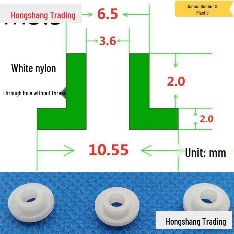 Step T-Shaped Nylon Insulating Bushing Washer, M3-M35 Thread Protection Spacer