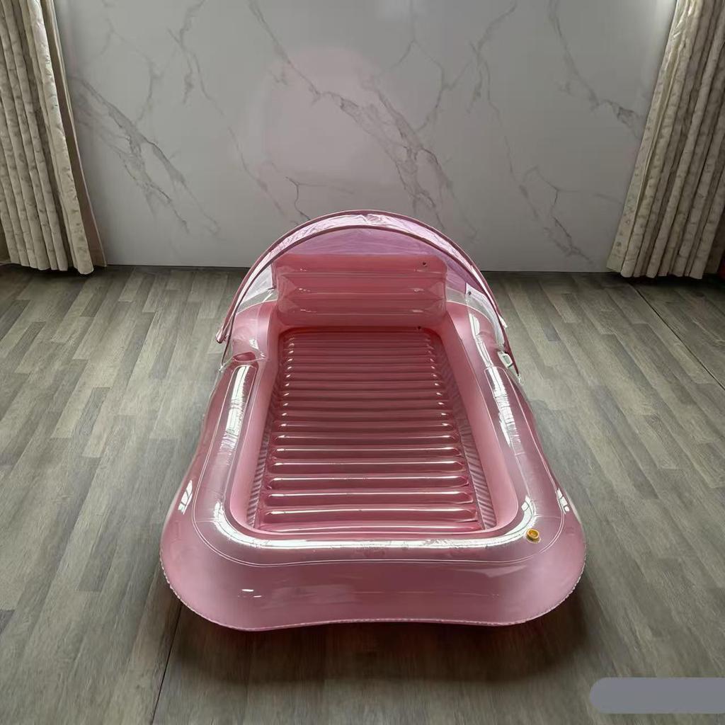 Portable Inflatable Canopy Sunshade Float: Dual-Use for Water & Land
