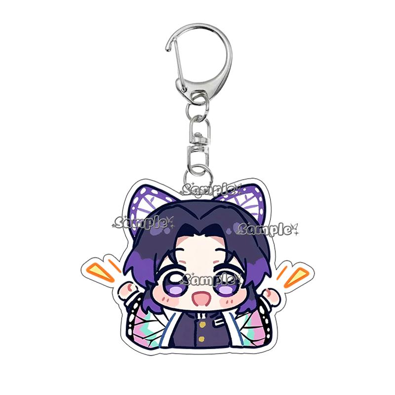 Cartoon Tsuyuri Kanawo Shinobu Excitement Fashion Anime Characters Acrylic Keychain Decor Charm Ornaments Car Key Ring Gifts Toy