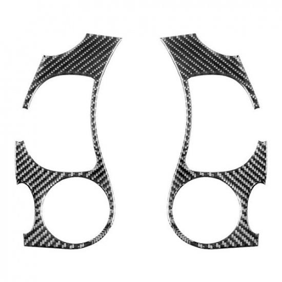 2x Front Air Vents Carbon Fiber Stickers Trim For Porsche Boxster 996 1998-2004