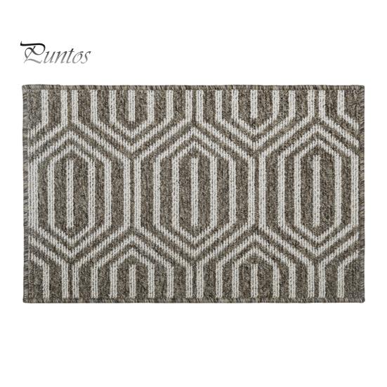 

Коврик для пола с низким профилем, геометрический, впитывающий влагу, коврик для двери, противоскользящий, превосходный, впитывающий, коврик для прихожей, для ванной, кухни B коричневый