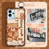 Dirt-resistant Ring Phone Case For ZTE Blade V40 Pro Protective Cute Kickstand Wrist Strap Shockproof Back Cover Durable