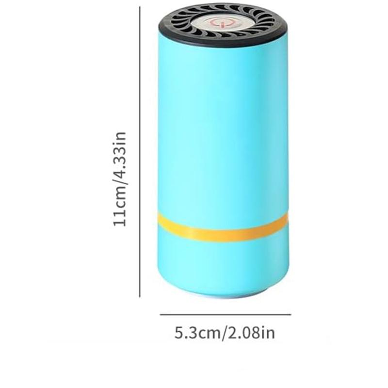 Portable Mini Handheld Rechargeable Electric Vacuum Food Sealer Machine Bags Air Pump High Suction Wet Dry Dual-Use