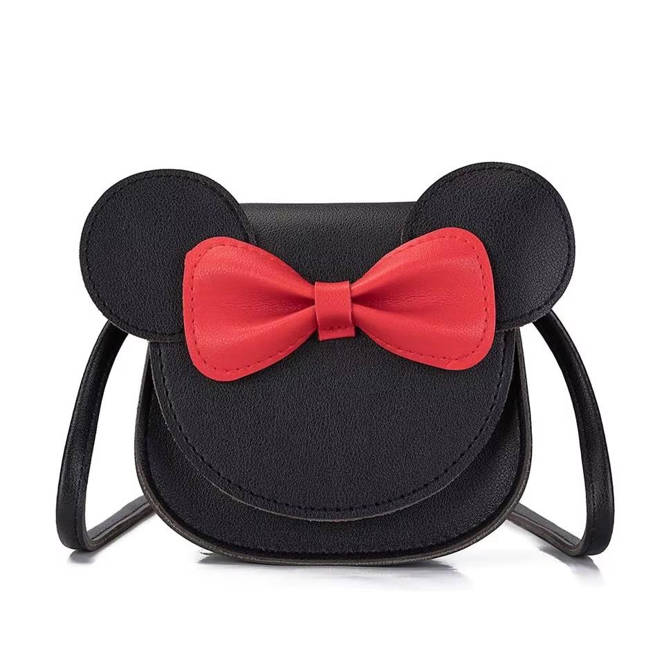 Girl Coin Purse Children Wallet Small Coin Box Bag Cute Mouse Bow Kid Money Bag Baby Rabbit Shoulder Bag Purse