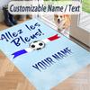 Custom Text Printed Rug France national football team Non Slip Floor Carpet For Home Room Decor