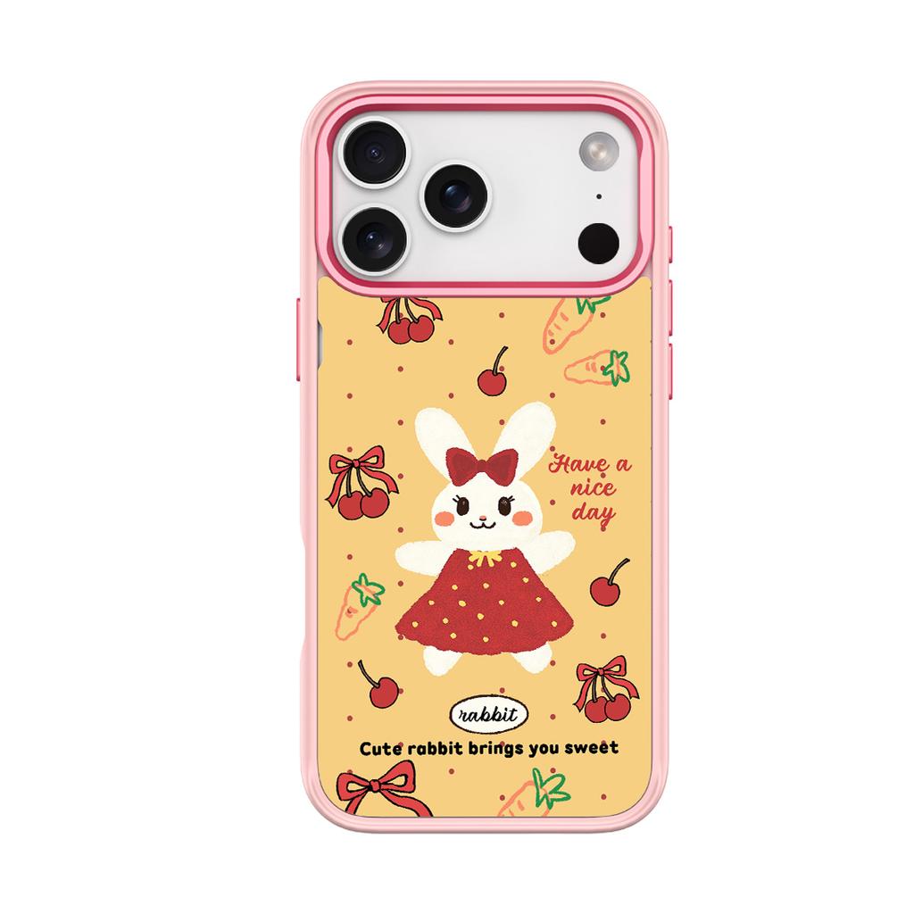 Applicable to Apple 17Pro mobile phone case, advanced sense 16 replaceable back plate 15promax magnetic mobile phone case, Mengmeng Rabbit