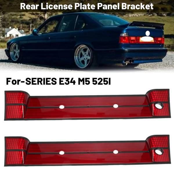 BMW 5er Reihe E34 Halter für hinteres Kennzeichen - Rot (1 Paar)