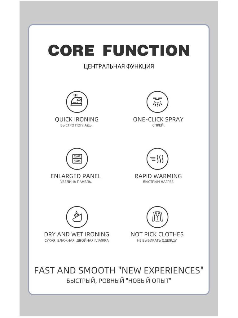 High-Power Portable Handheld Garment Steamer and Vertical Steam Iron