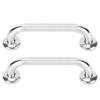 2pcs Cylinder Stainless Steel Pull Door Handle Room Door Knob Drawer Pulls