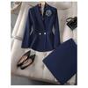 Autumn Waist Slimming Jacket Blazer Pencil Pants Two Piece Set Elegant Women's Office Suit Set Outfits