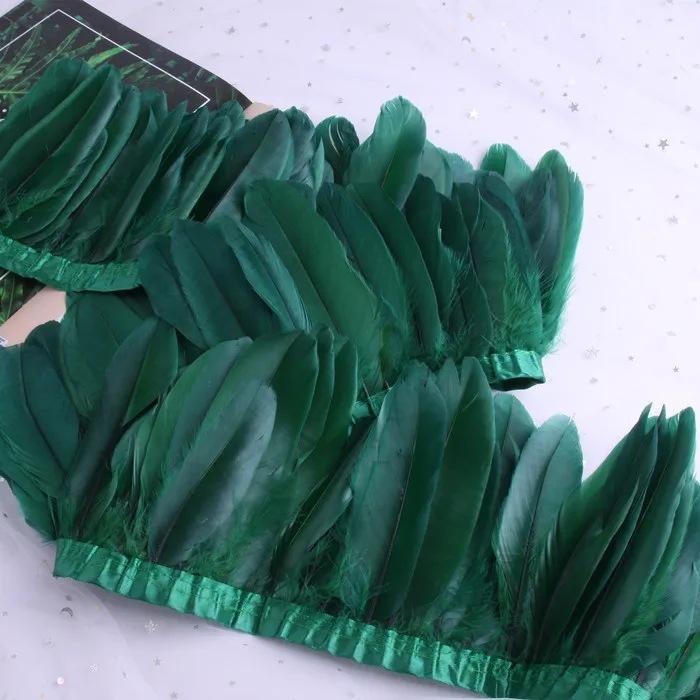 Goose Feather Trimming Wedding Party Decoration Tassel Clothes Tassel Feather Diy Color Feather Ribbon Worker