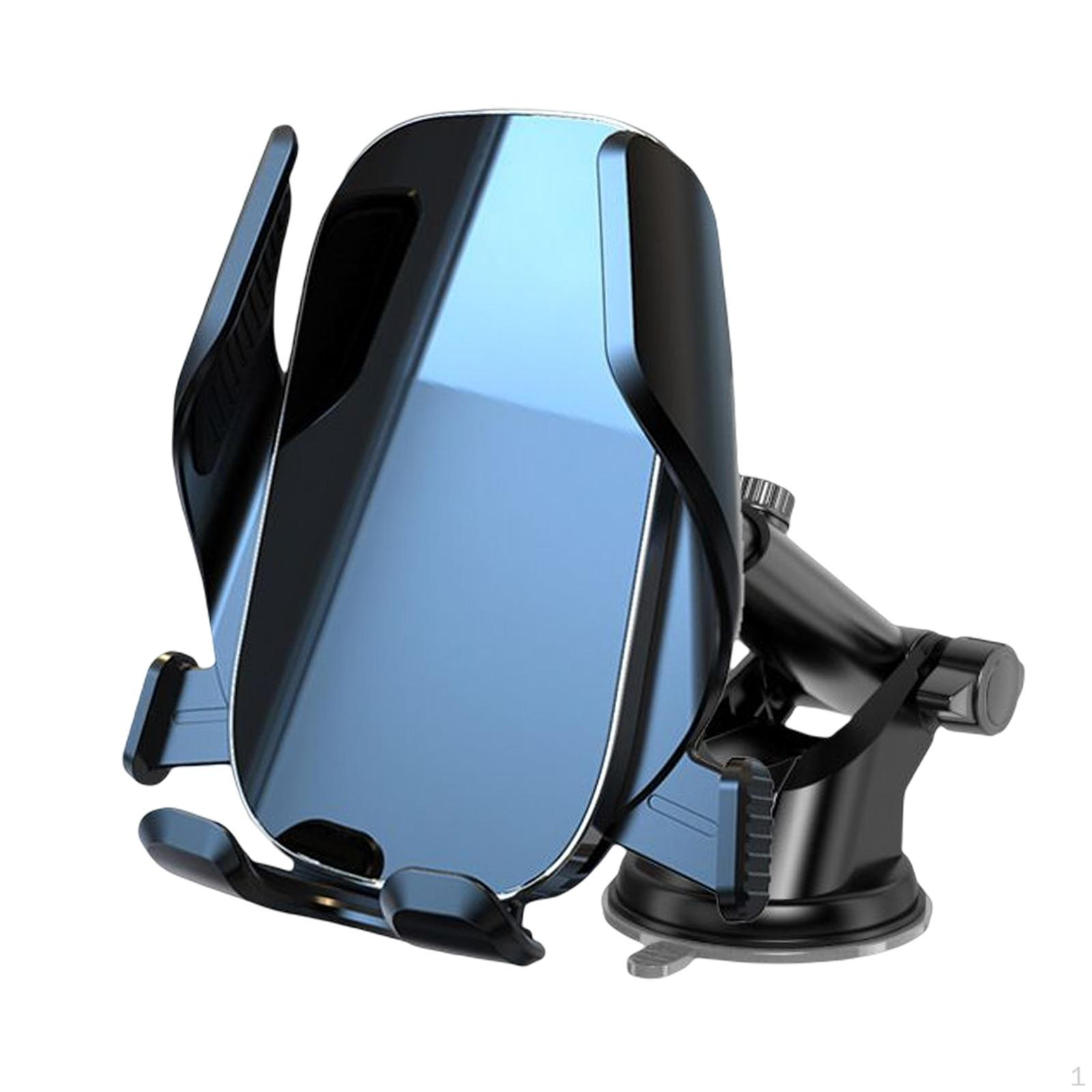 Phone Holder Mount Cradle, 360° Rotatable Vehicle Adjustable 20cm Telescopic Rod Handsfree Bracket Black