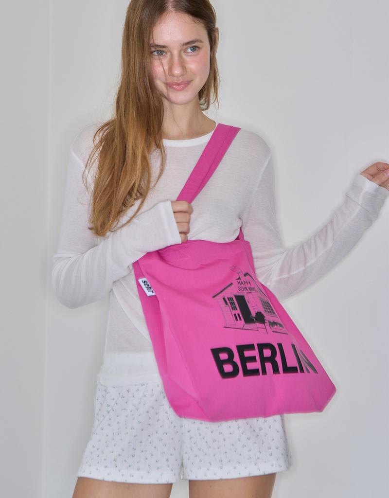 Sehr Light Twill Middle Bag (Berlin-Pink)