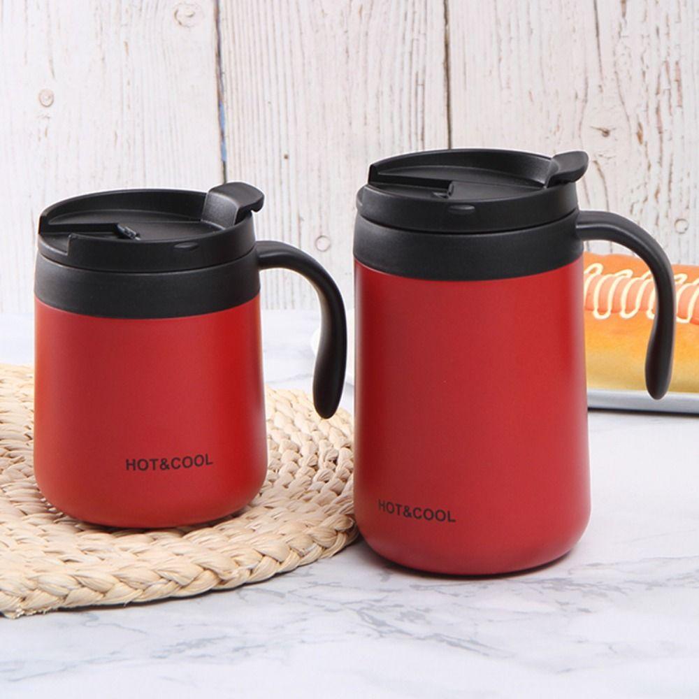 500ML Insulated Coffee Mug Double-Walled Vacuum Thermal Cup Insulated Drinking Cup  Home Use