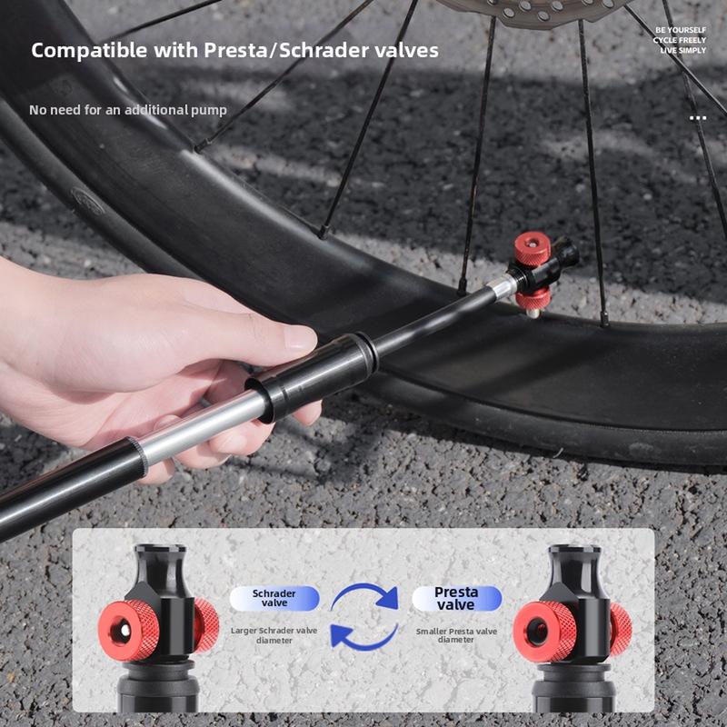 Mountain Aluminum Alloy High-pressure Air Pump Bicycle Portable Air Cylinder Bike Pump Bicycle Accessories
