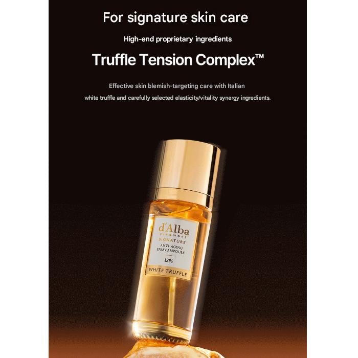 D’Alba Signature Ampulă Spray Anti-Îmbătrânire 12% 60 mL (3 Opțiuni)