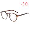 Diopter -1.0 -1.5 To -6.0 Round Finished Myopia Glasses Unisex Fashion Resin Lens Short-Sighted Eyewear Prescription Eyeglasses