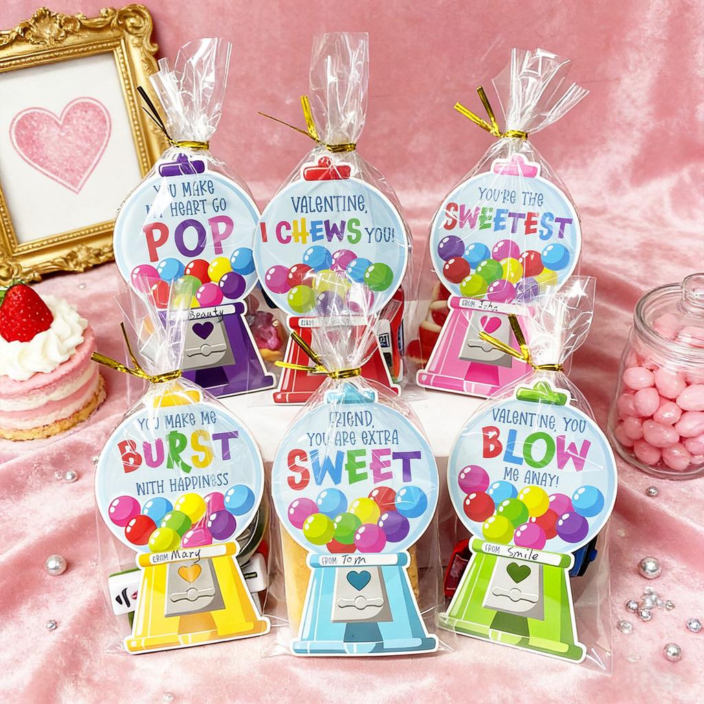 Fun Candy Twisted Egg Valentine's Day Exchange Card Gift Bag Filler Classroom Party Decoration Small Gifts