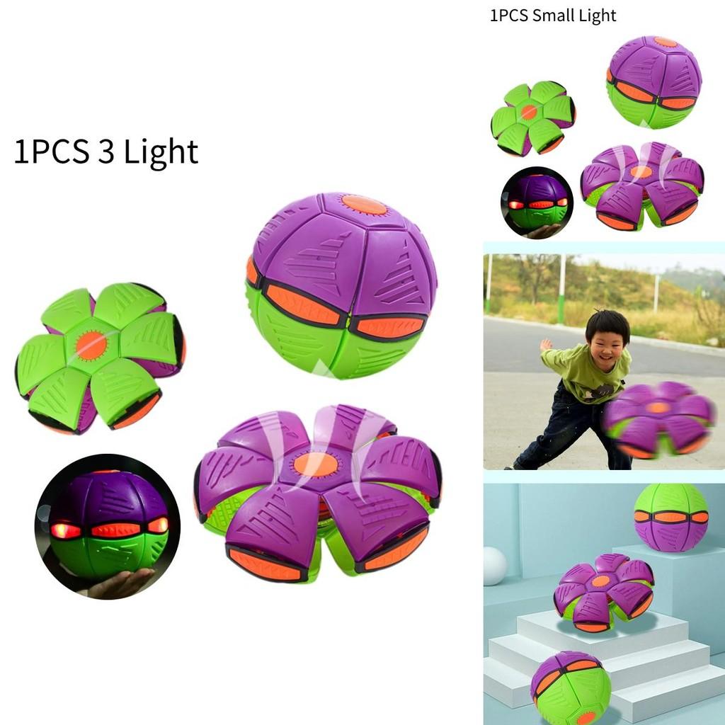 Colorful Carrot Flying Saucer Ball For Kids With Bouncing Light Up Features