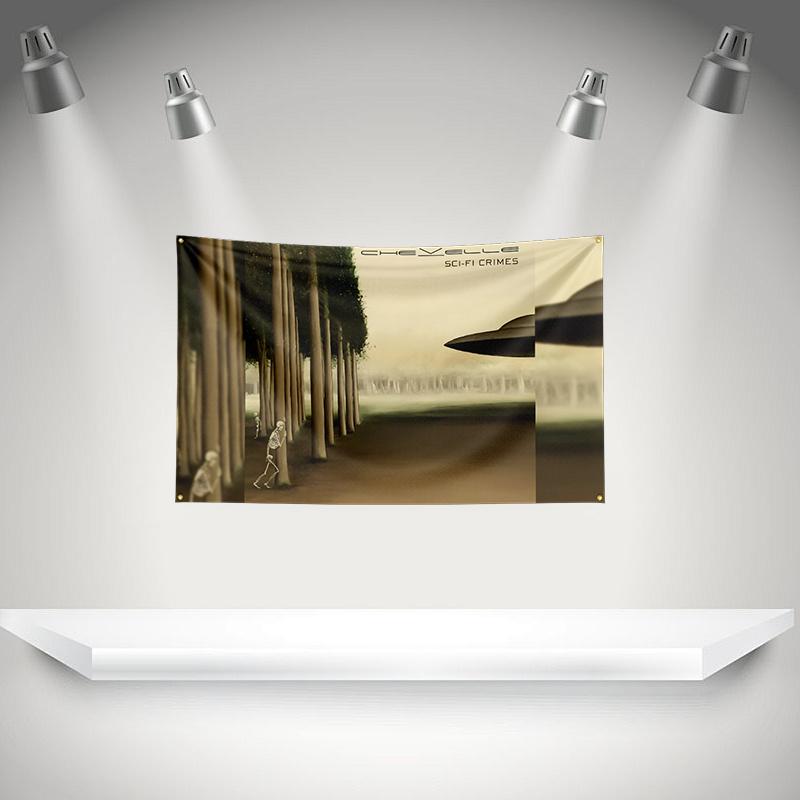C-Chevelles Flag Rock Music Band Banner HD Printing Tapestry Exhibition, Music Band Fans, Garage Decor