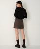 Musinsa Standard Woman Women'S Synthetic Suede Mini Skirt [Brown]