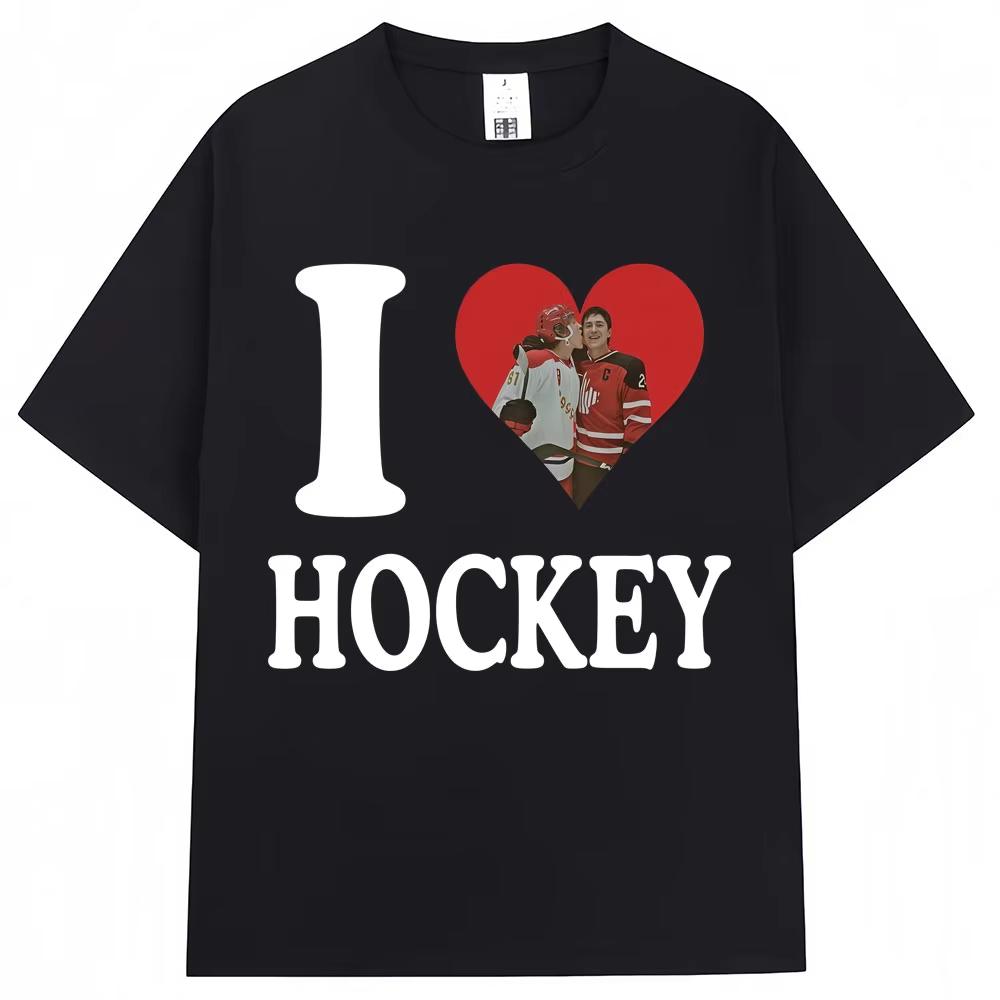 Heated Rivalry I Love Hockry T Shirts Llya Rozanov Unisex Women Fashion Vintage Tshirt Oversized 100 Cotton Tshirts Streetwear