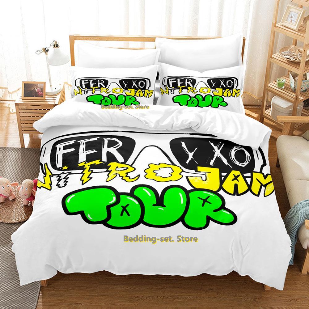 Ferxxoo Feid Bedding Collection Single Twin Full Queen King Size Bed Collection Adult Kid Bedroom Duvetcover Collections 3D Print Anime Bed Shee