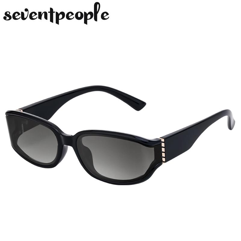 Curved Surface Rectangle Sunglasses Women  Luxury Brand Vintage Trendy Eyewear Shades For Ladies Stylish UV400 Protection