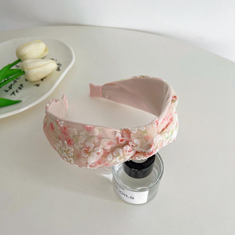 Korean Version INS Cross Knot Simple Wide Edge Compression Hair Accessory Versatile Outer Headband Hair Tie