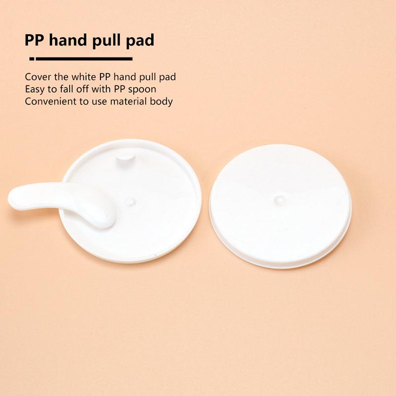 50/80/100G Refillable Bottle With Hand Pulled Mat And Spoon Face Cream Jar Cosmetic Box White Empty Plastic Flip-Top Container