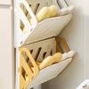 1PC Household Simple Folding Wall-mounted Shoe Rack No Punching Anti-theft Door Storage Wall-mounted Bathroom Slipper Rack
