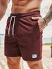 Pantaloncini Sportivi da Uomo in Velluto a Coste Monocolore con Lacci 2026