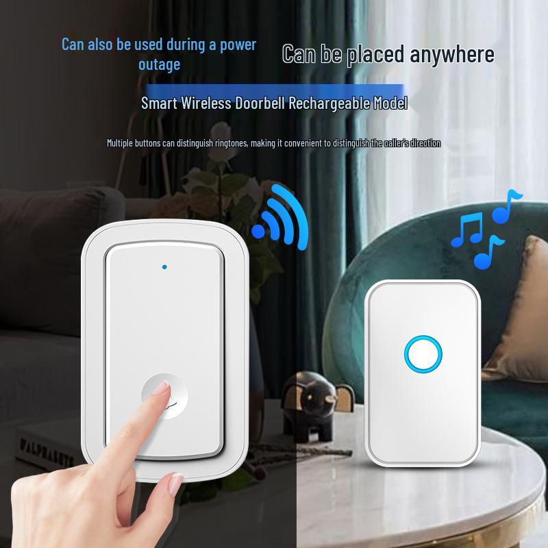Wireless Rechargeable Doorbell with Long Range & Smart Remote Control