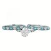 3 Pieces/set Bohemian Sparkling Zircon Inlaid Women's Rings, Vintage Trendy Holiday Party Accessories, Jewelry Gifts