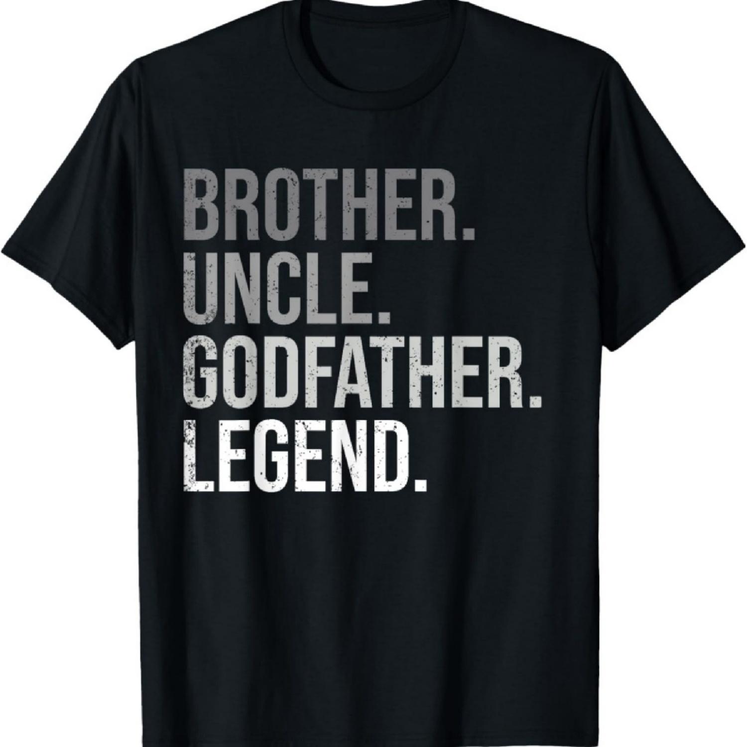 

Brother Uncle Godfather Legend Fun Best Funny Uncle T-Shirt1 XXXXXL чорний