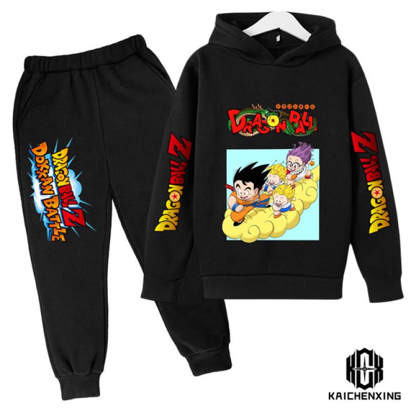 Anime Dragon Ball Z kapuutsikomplekt poistele Riided Lastele kapuutsid Anime riided Goku kapuuts, tüdrukute dressipluus 3-14a lastele