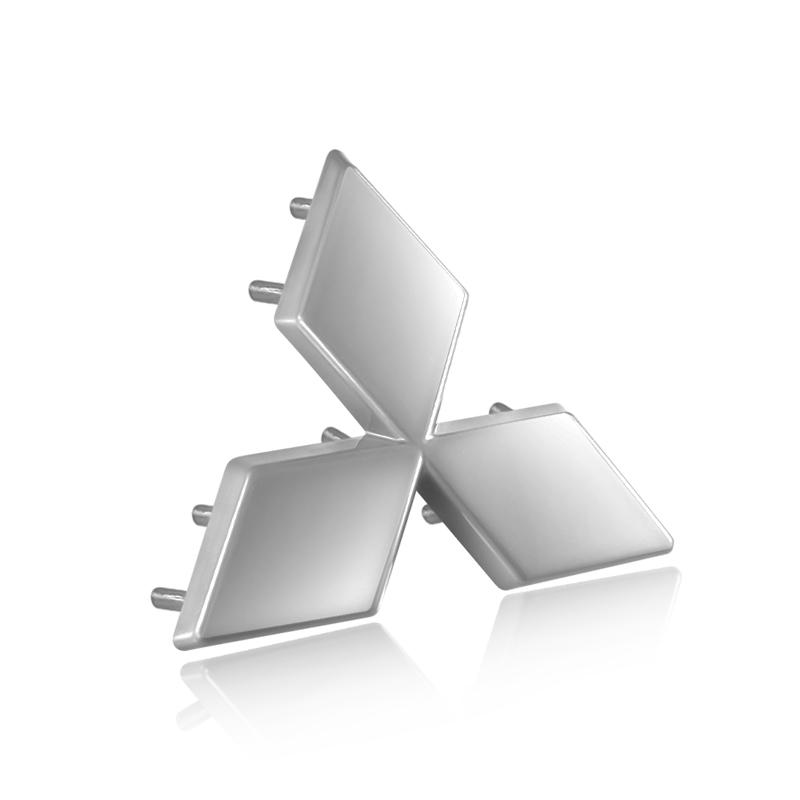 

3D ABS Black Chrome Red Carbon Car Front Hood Emblem Rear Trunk Badge Sticker For Mitsubishi ASX Lancer 10 Pajero Outlander L200 срібний