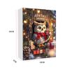 Weihnachts-Countdown-Kalender Verschleißfest Liebenswertes Tier Adventskalender Mini-Baumloch Acryl-Anhänger für Zuhause Party Auto Dekoration