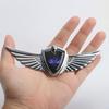KLKR3 3D Metal Car Wing Styling Body Trunk Decor Sticker Badge Accessories For Ford Fiesta Focus 2 MK3 Mondeo MK4 Mustang Ranger Kuga