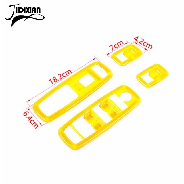 Car Inner Window Lift Switch Button Panel Decoration Cover Stickers for Dodge Charger Durango 2011-2022 for Dodge RAM
