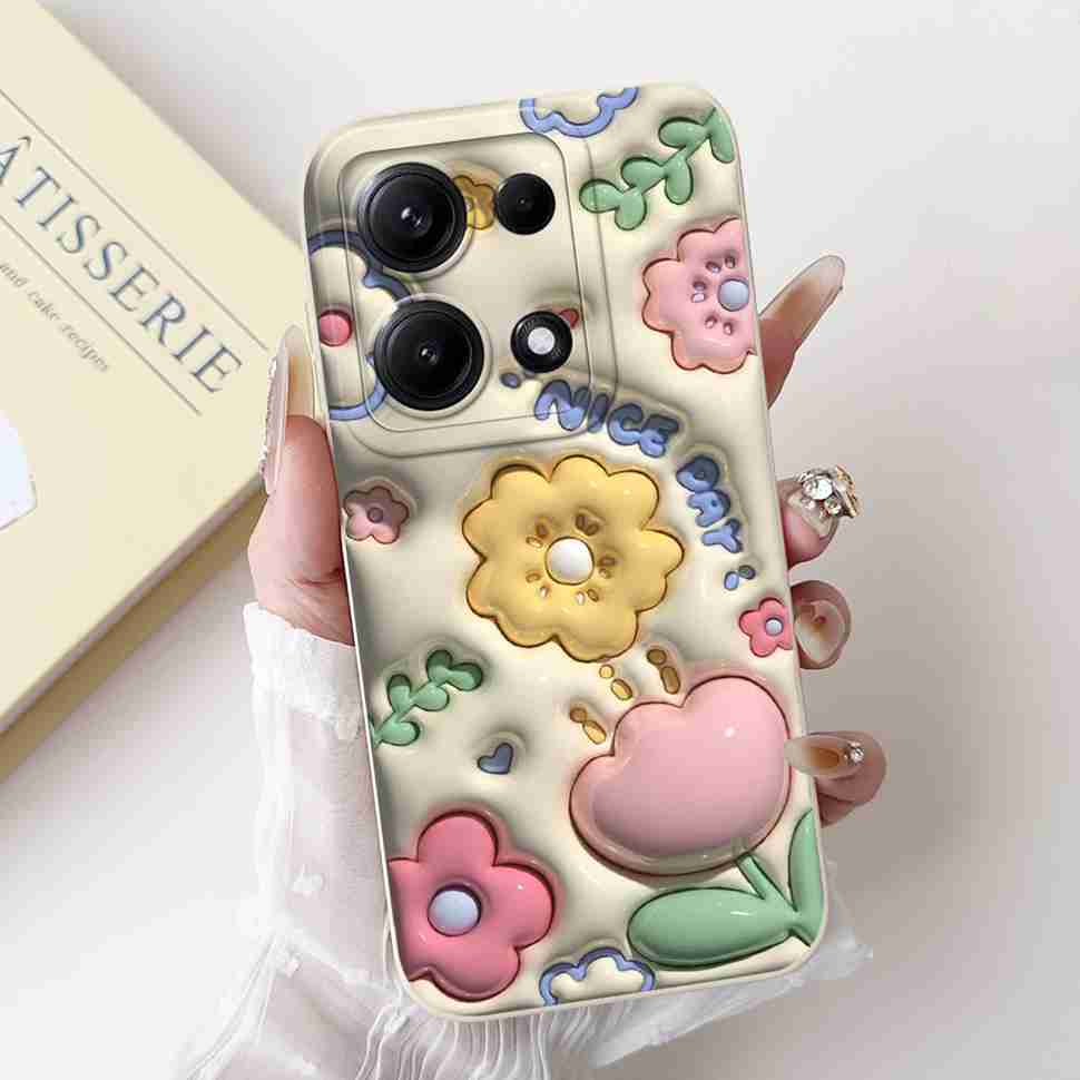 Simple Silicone Case For Redmi Note14S 4G Cute Panda Rabbit Shockproof Back Cover Note14 For Xiaomi Redmi Note 14 14S Cases
